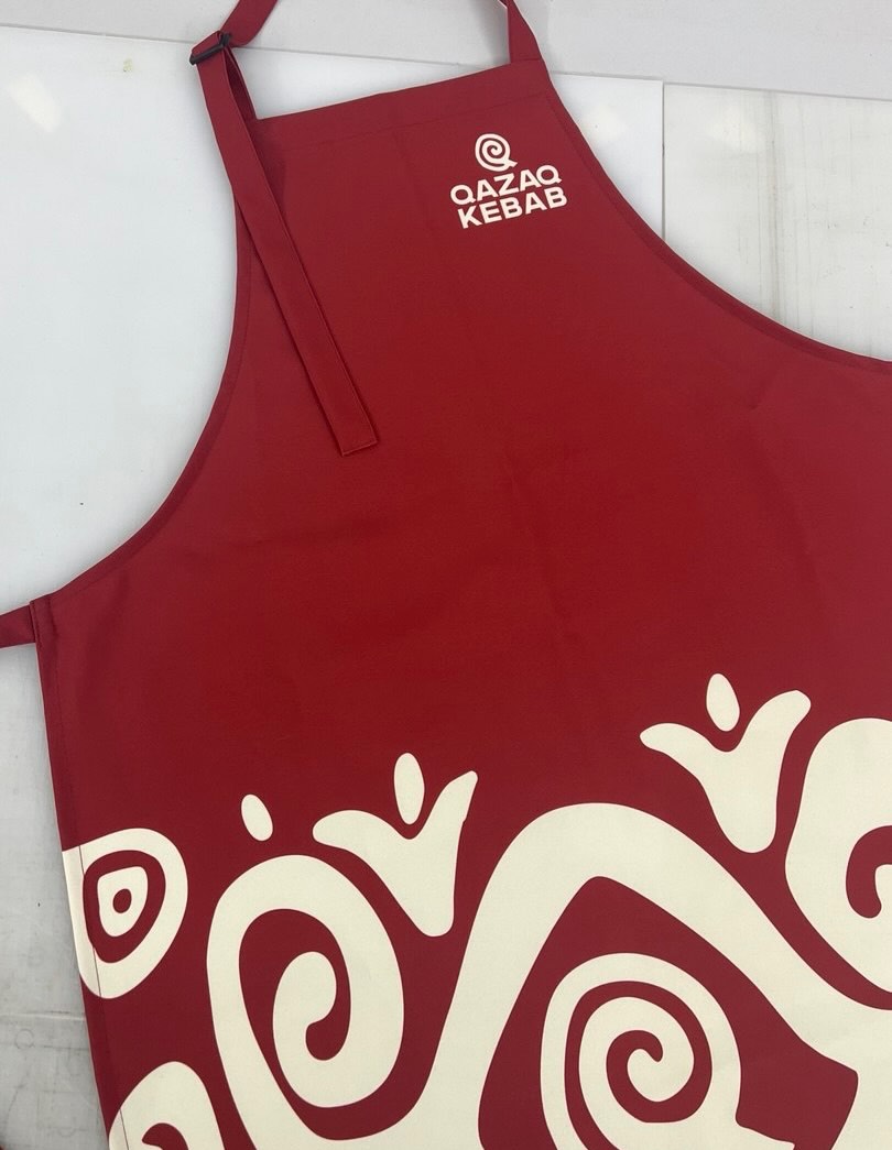 Qazaq Kebab — фартук с DTF печатью